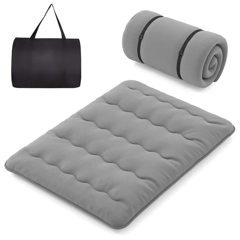 Housse de transport pour matelas de futon japonais, Grand lit, Gris