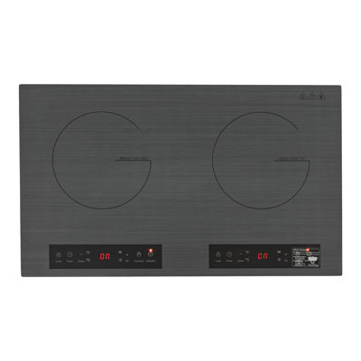 OUKANING 2600W Portable Electric Double Induction Cooktop Hot Plate With Timing Function 
