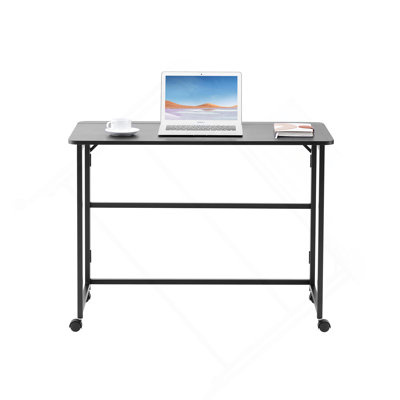 Folding Desk Small Foldable Desk For Small Space, Writing Computer Desk In Study, Home Office Foldable Office Desk For Bedroom by Ebern Designs