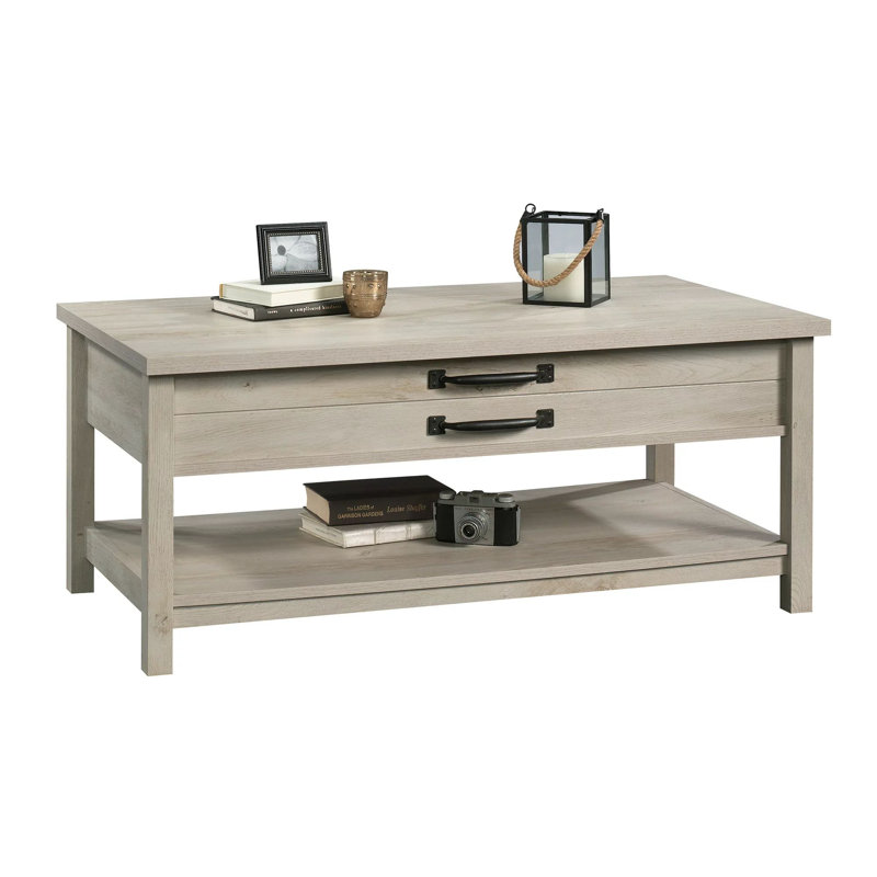 Tevarus Coffee Table, Rustic White