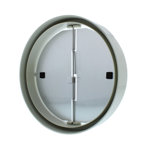 Low-Profile Round Damper Range Hood Duct Accessory