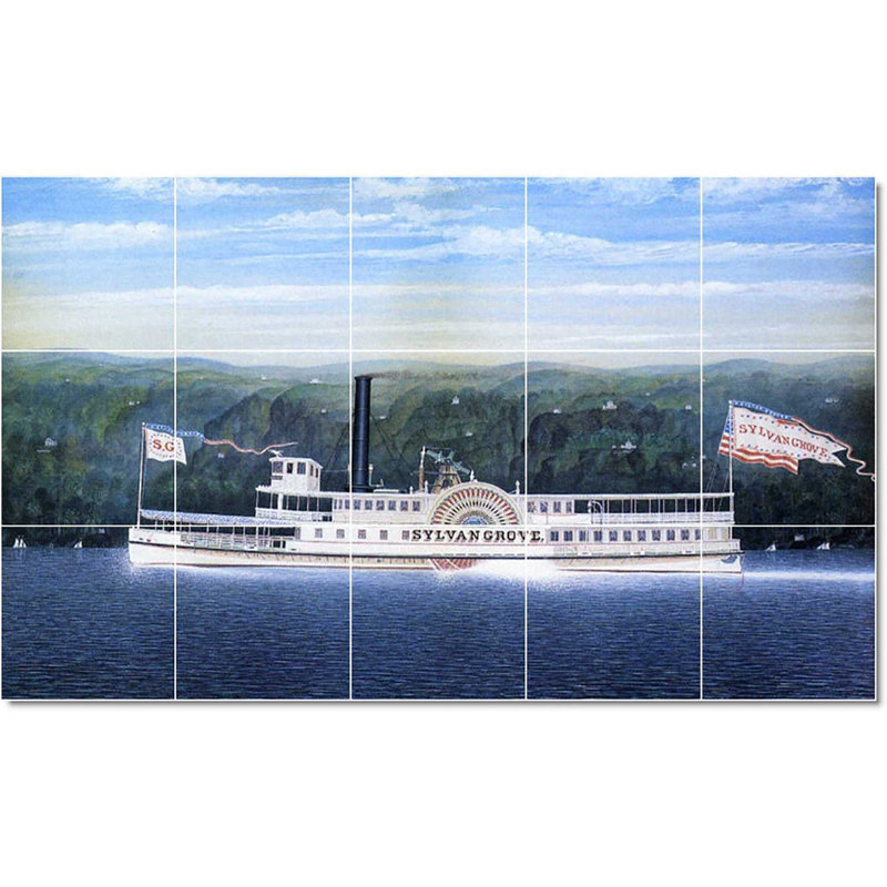 Carreau de peinture murale décorative en céramique 21,25 po x 12,75 po 4,25 po x 4,25 po