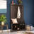 Flatiron 38 " Wide Hall Tree with Shoe Storage and Shelves-2035676107