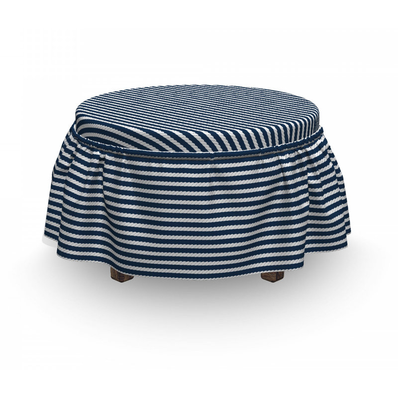Box Cushion Ottoman Slipcover
