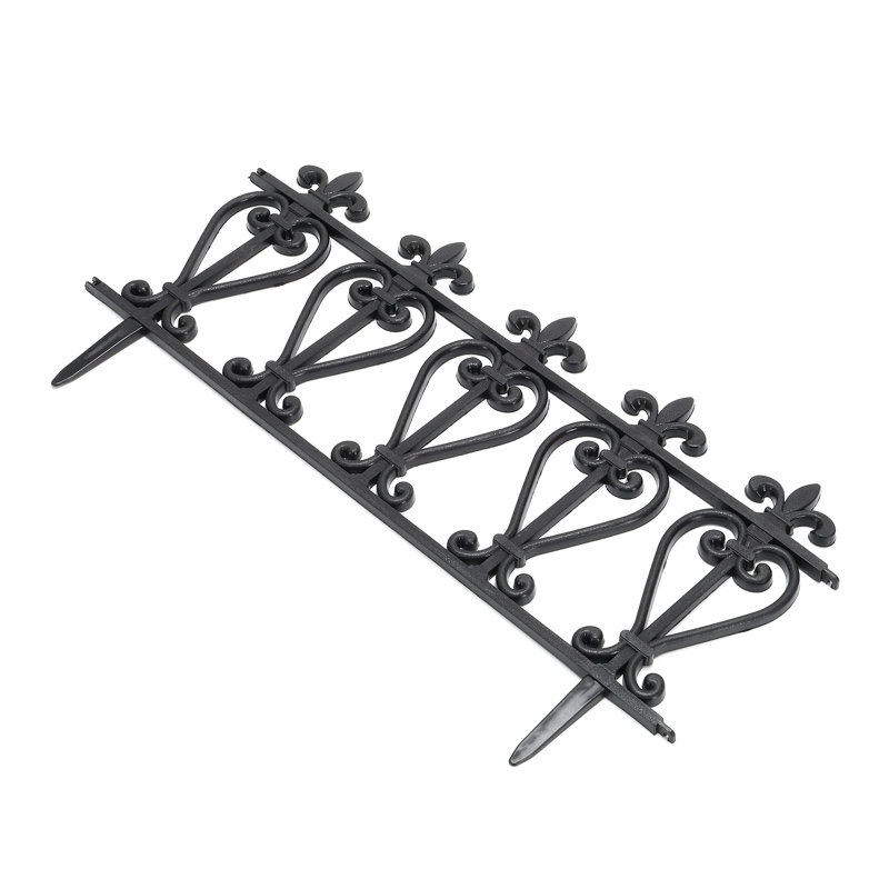 Abasi 32.5cm H x 60cm W Black Polyethylene Plastic Lawn Edging