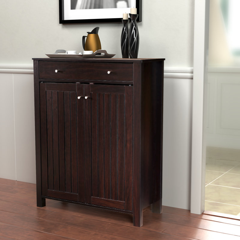 12 Pair Shoe Storage Cabinet, Cappuccino