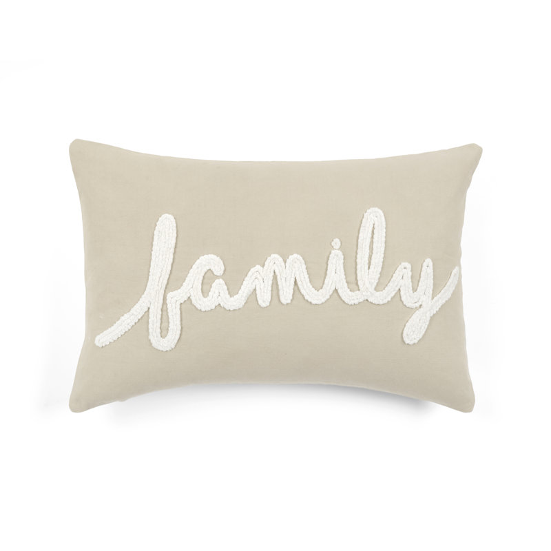 Housse de coussin en coton Family Family