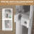 72" High 54" Wide Double Sliding Shower Door With Aluminum Frame, 1/4" Tempered Glass, - Shatter Film, Dual Stainless Handles, Reversible Install, Adjustable Width, Waterproof, Corrosion Easy