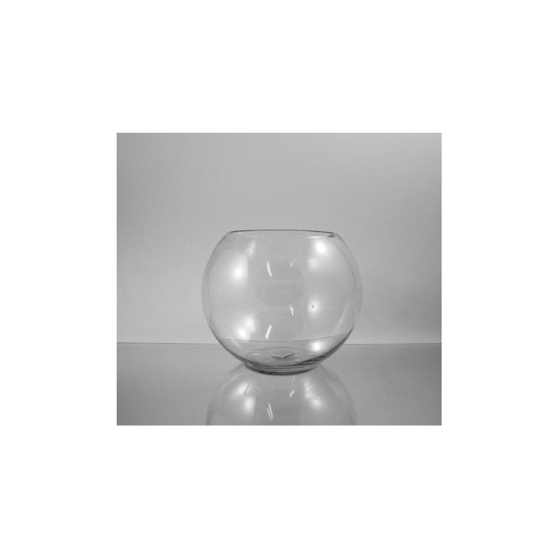 Handmade Glass Table Vase, 8" H x 10" W x 10" D