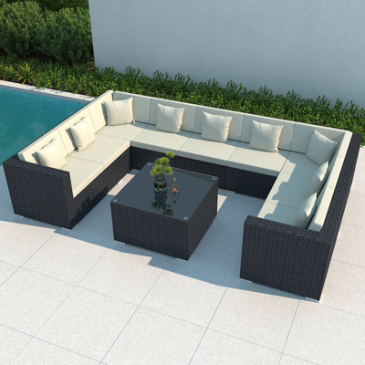 Kyele 9 - Person Patio Conversation Set