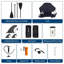 Planche à pagaie gonflable sur pied - conception large et stable, plateforme antidérapante, raquette 2-en-1, ensemble complet d'accessoires de SUP pour adultes et jeunes