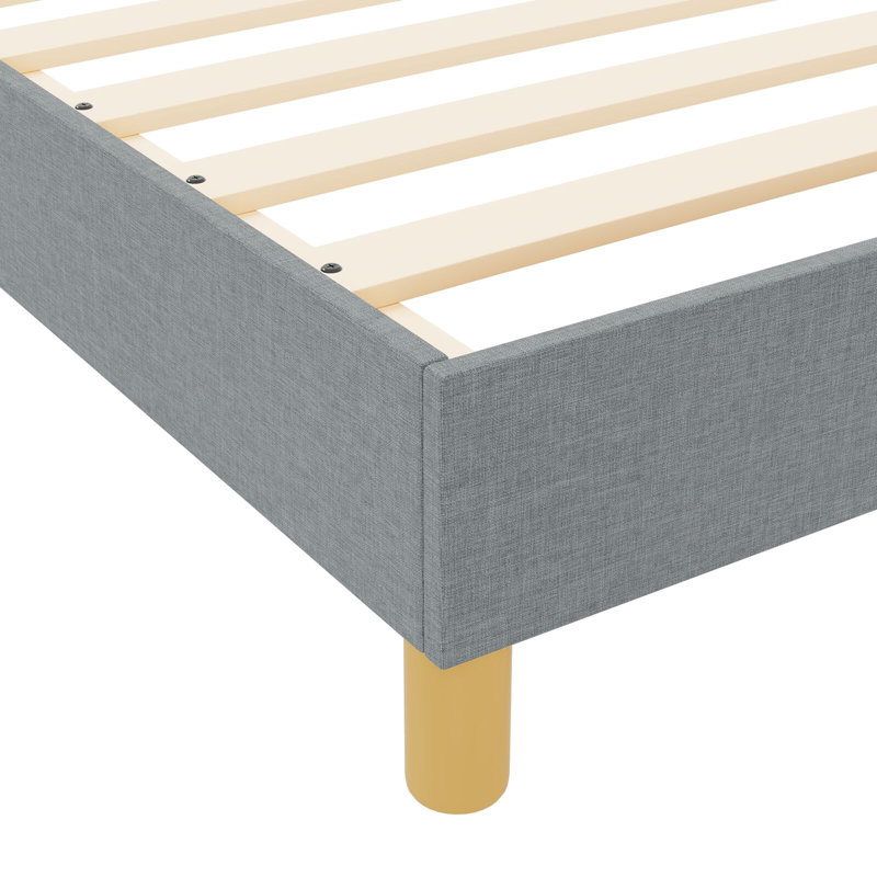 Bed Frame, 90 x 197 cm, Light Grey