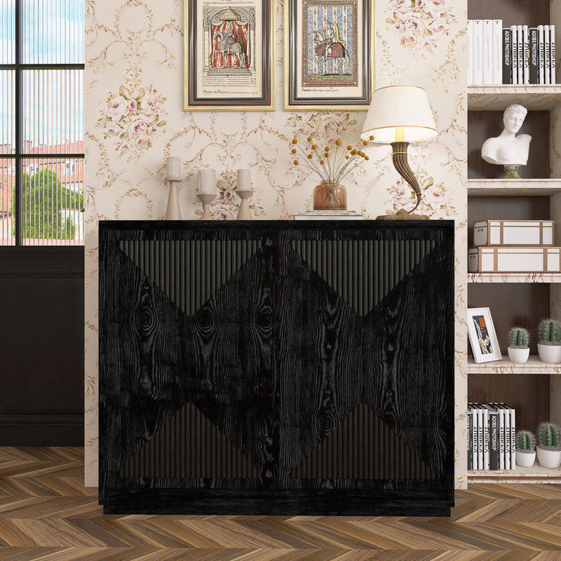 Buffet Mid-Century, Noir