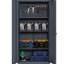 Armoire de rangement verrouillable en acier 71,7 pouces avec 2 portes et 4 tablettes réglables grises pour les écoles, les garages et les bureaux à domicile