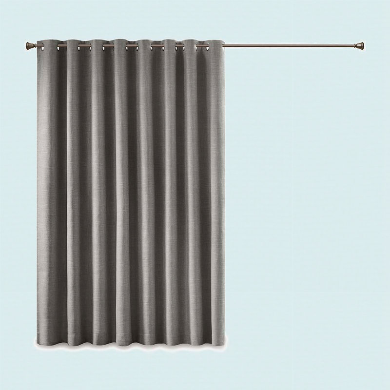 Panneau de fenêtre imprimé chiné occultant, Gris