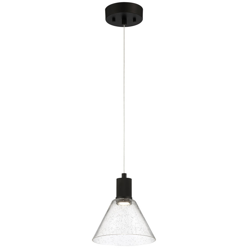 Port Nine 1 - Light LED Single Pendant, Matte Black