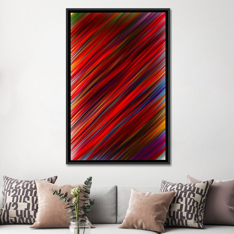 «« nulle », reproduction d’impression sur toile», H 26 po x l 18 po x P 1,5 po, Toile avec cadre noir, Pas de tapis