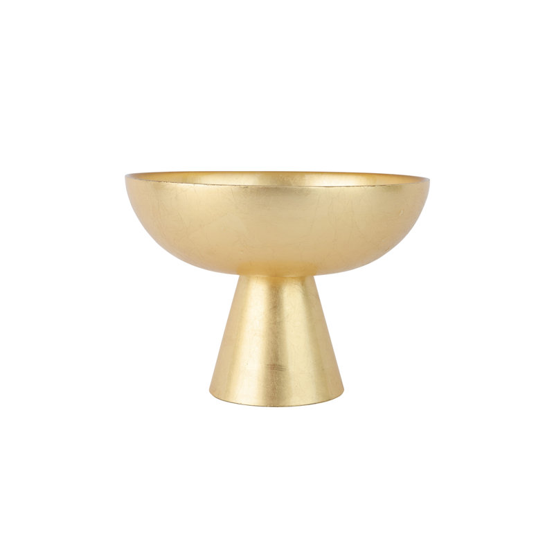 Bol à piédestal moyen en verre lune, 9.25"