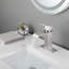 Robinet de lavabo de salle de bain à poignée simple avec bec cascade-115745088