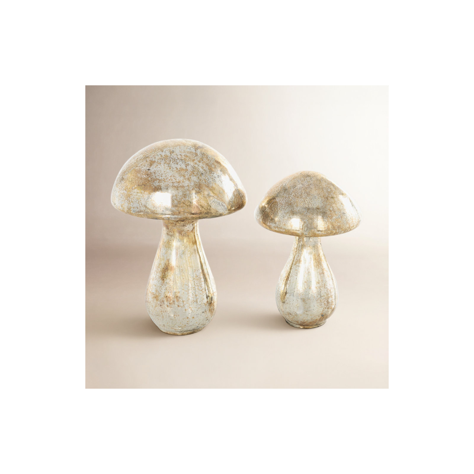 2 Piece  Sculpture Set, Gold