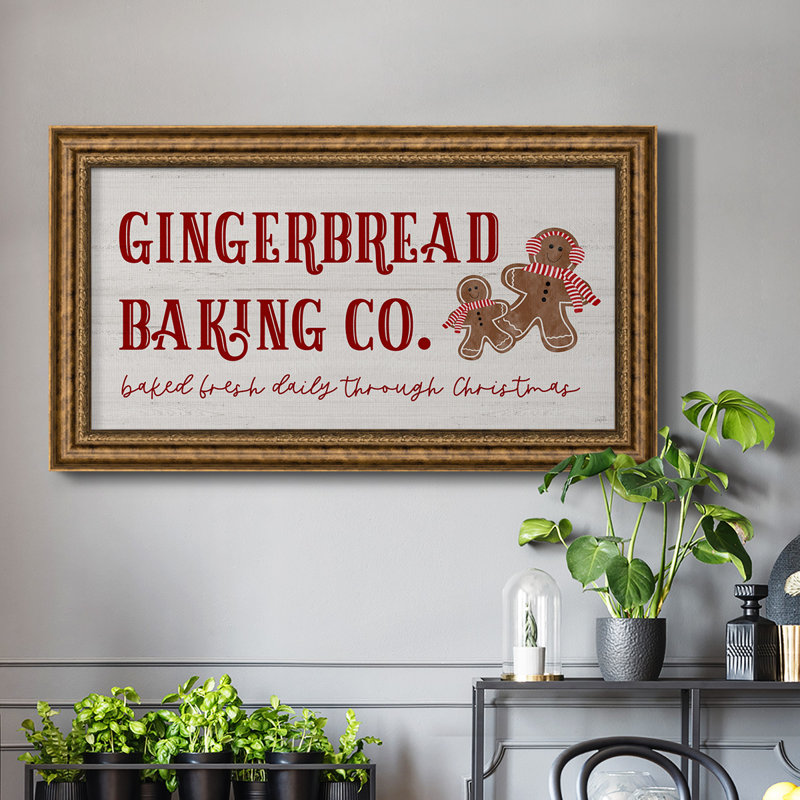 " Gingerbread Baking Co. ", 25" H x 45" W x 1" D