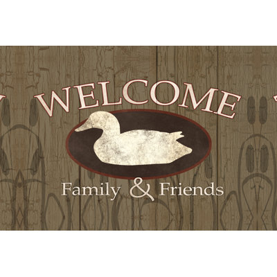 Duck Welcome - Wrapped Canvas Print