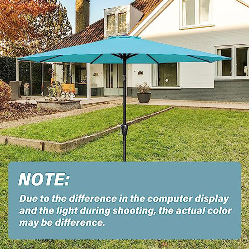 Housse de remplacement pour parasol de patio, Turquoise
