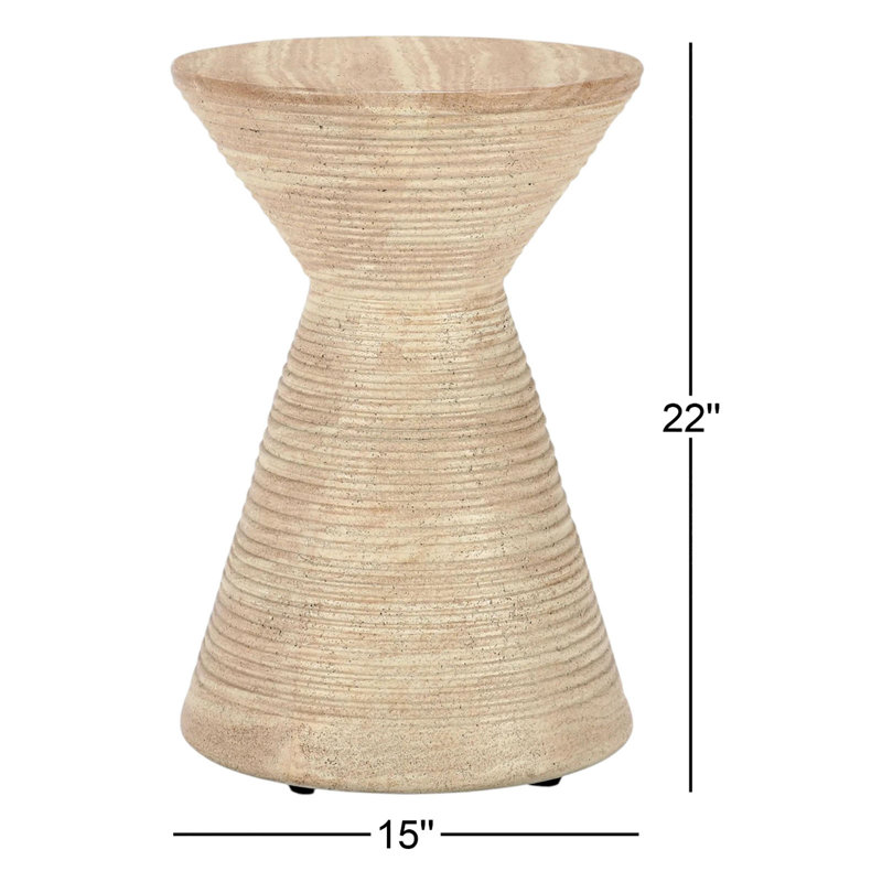 Fern Outdoor Accent Table, Natural