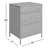 Sabian 3 - Drawer Iron 20" Nightstand-1254265370