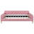 Full Size Upholstered Daybed With 4 Support Legs,Rubine