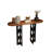 51.18" Brown&Black Modern Minimalist Ash Console Table