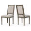 Élégantes chaises en tissu de confort de style classique