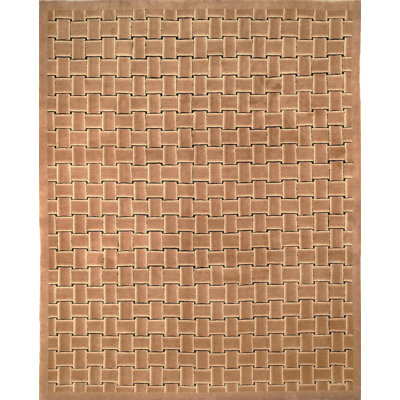 Tibetan Taupe/Black Basketweave Rug
