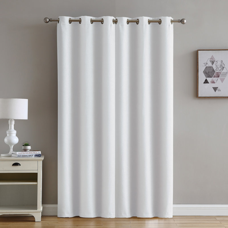 Christabel Blackout Curtain Panel Pair, White