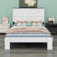 Tête de lit, tête de lit en bois, grand rangement sous le lit-382573876