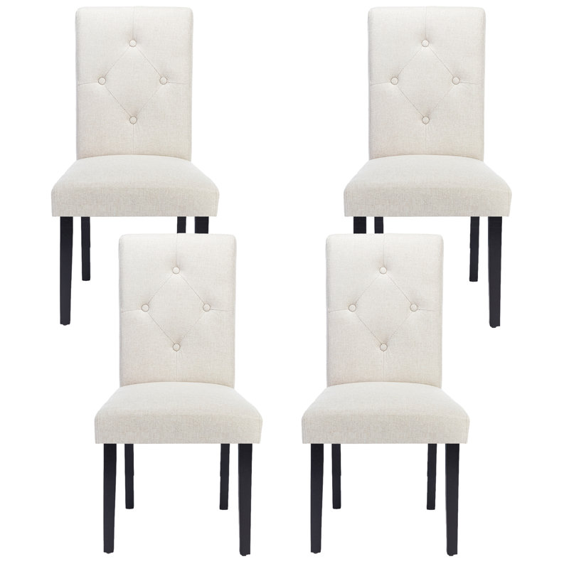 Chaises de cuisine et de salle à manger rembourrées, Beige