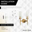 Bollenback Stainless Steel Candle Wall Light-Modern Indoor Wall Light – Sconce Lamp for Bedside & Living Room