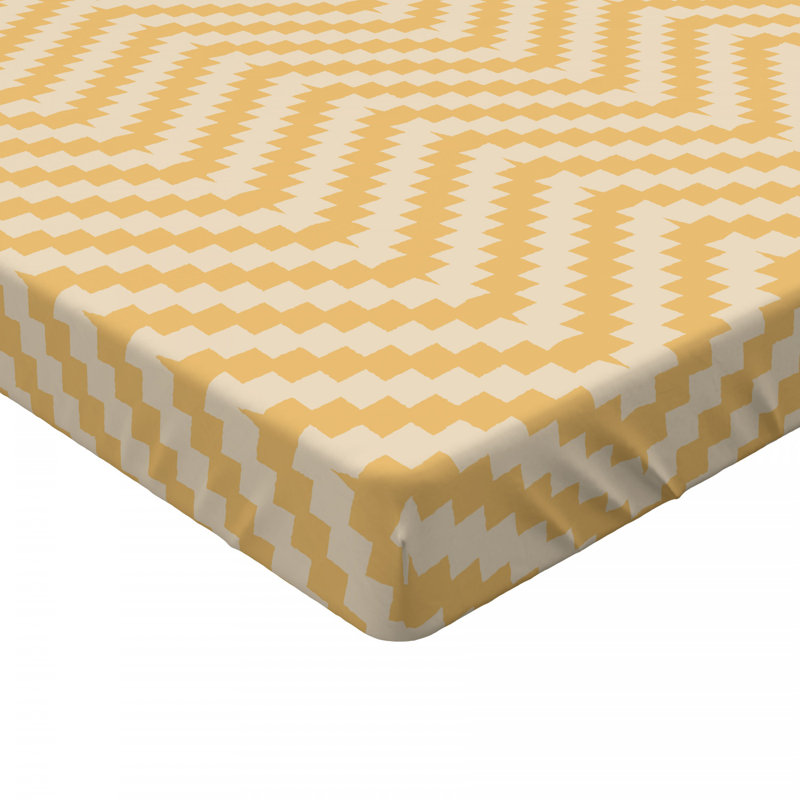 Microfiber Chevron Fitted Sheet, Queen Fitted Sheet