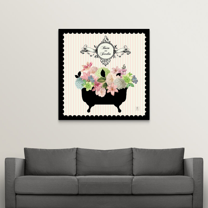 «Bain du Jardin I», impression, H 12 po x l 12 po x P 1,5 po, Toile