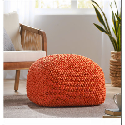 Pouf en coton Hollis