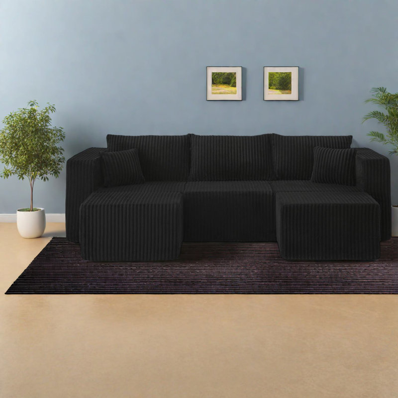 Space-saving Modular Sofas, Foam Upholstered Minimalist Style For Small Homes