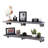 Hibbell 2 Piece Solid Wood Industrial Pipe Shelves-1544023144