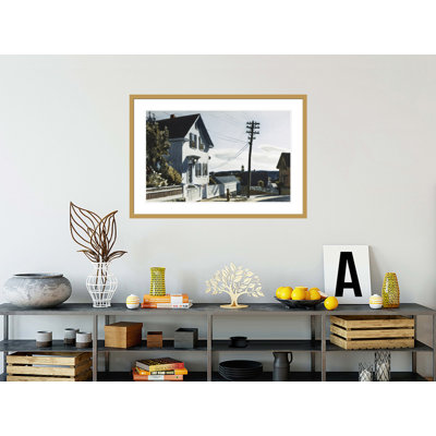 «Adam's House» par Edward Hopper, impression giclée encadrée