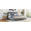 Lit plateforme tapissier grand avec tissu épais Teddy-165474501