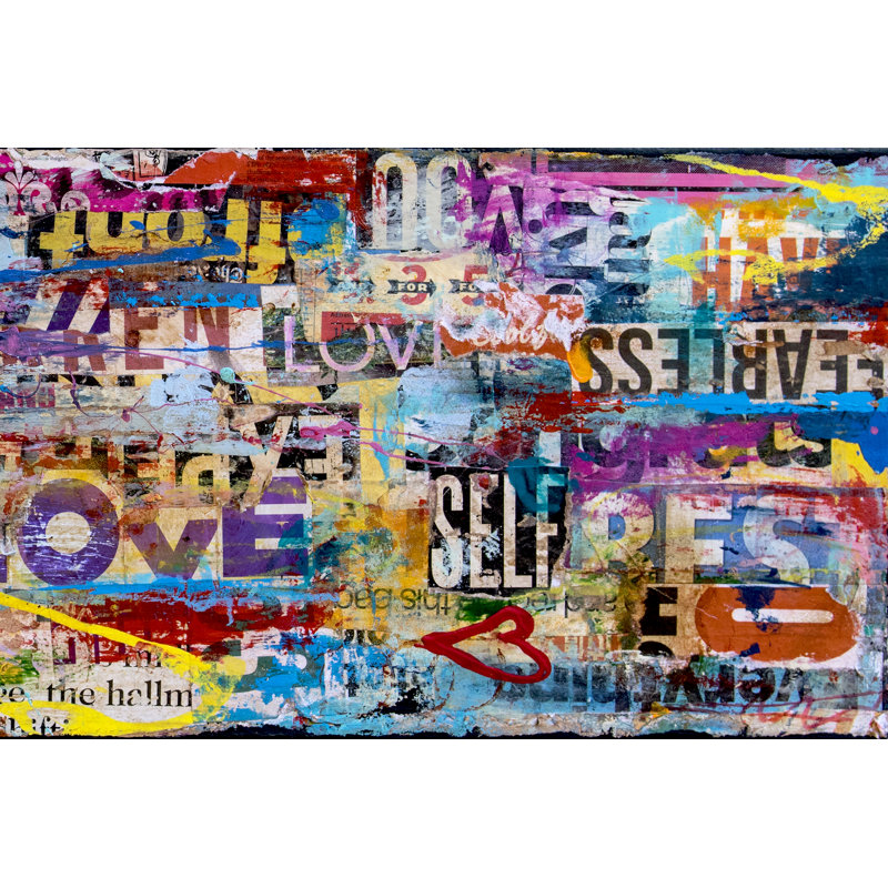 «Metromix Luv II» par Erin Ashley, impression sur toile tendue, H 12 po x l 18 po
