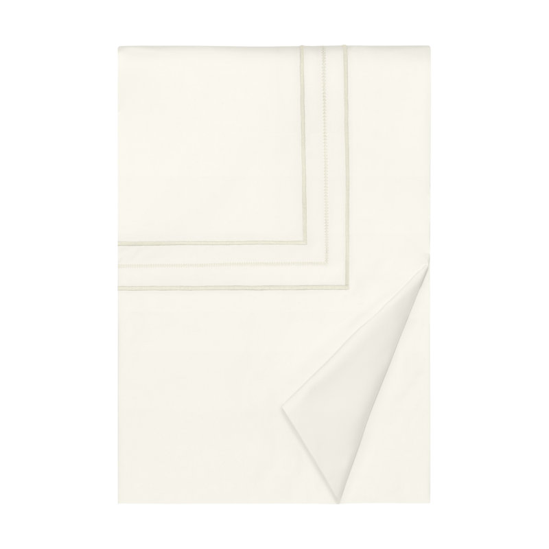 Triad Standard Cotton Duvet Cover, Ivory, King Duvet Cover