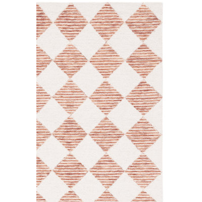 Ebony Hand Tufted Wool Pile Checkered Rug
