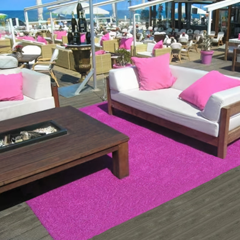 Tapis et tapis en gazon artificiel Diamond, H 0,8 po x l 79 po x P 120 po, Rose