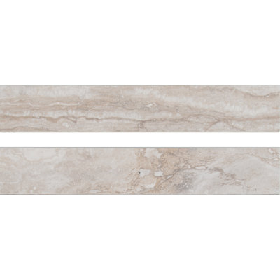 Beraldi Travara 3 in. x 18 in. Polished Porcelain Bullnose Tile Trim