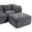 Compression Sectionals Chenille 111.81in Modern Modular Home Sofa